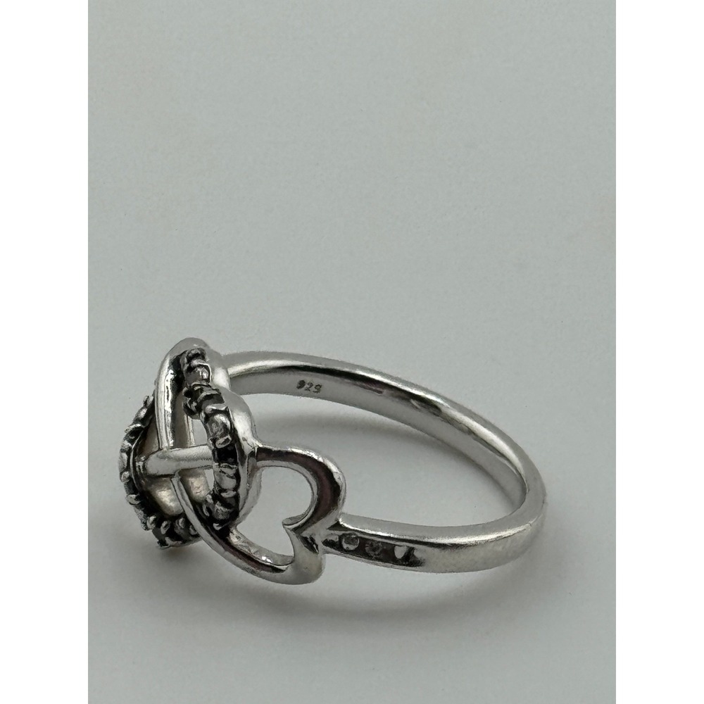 JWBR Sterling Silver Heart Infinity Ring‎ Size 7 - Picture 5 of 14